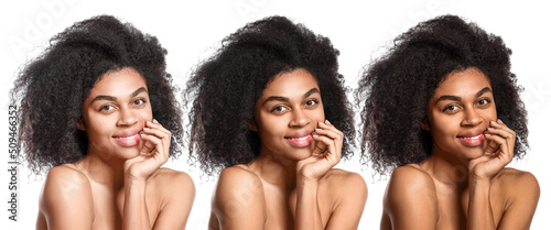 Portraits of beautiful Afri...