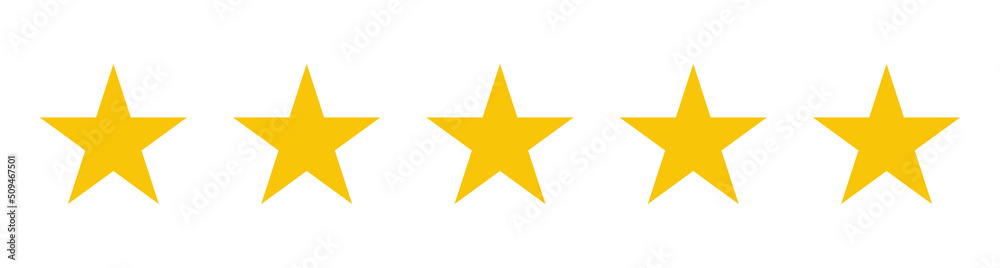 5 stars raiting simbol for sociel media.Vector design 5 stars raiting simbol for sociel media.Vector design