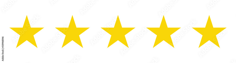 5 stars raiting simbol for sociel media.Vector design 5 stars raiting simbol for sociel media.Vector design