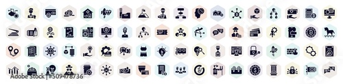 leadership filled icons set. glyph icons such as netoworking, cancelation, summit, node, electrical appliances, workplace, outcome, optimization, statement icon.
