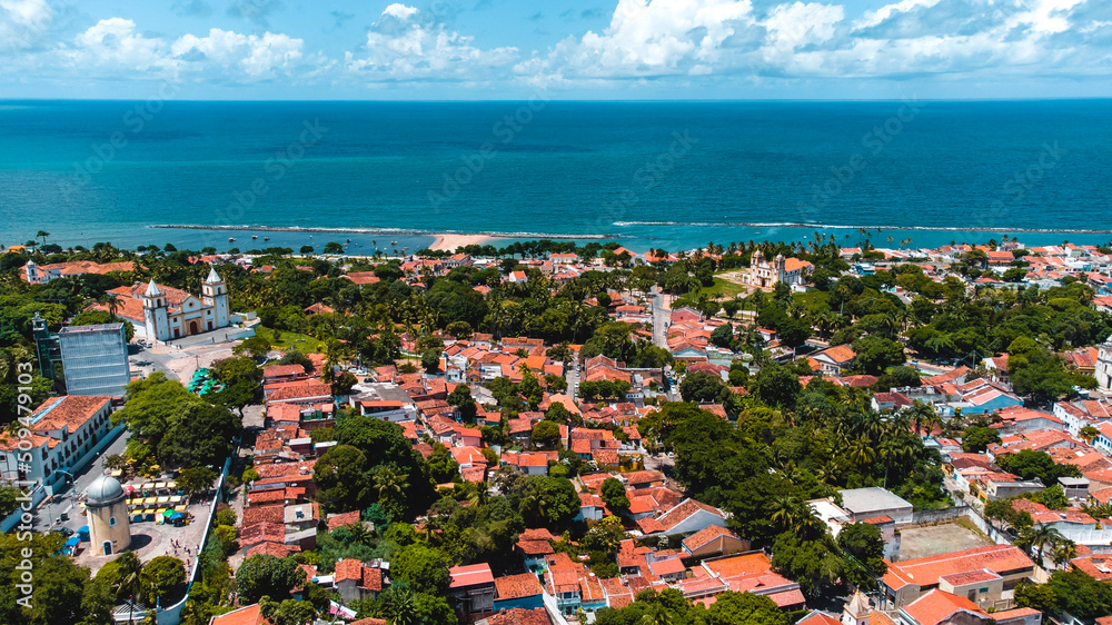 Olinda Pernambuco Recife Litoral Praia Centro Histórico Igrejas Coral Oceano Natureza Sol Verão Arquitetura Cidade Brasil Drone Turismo Viagem Viajar 