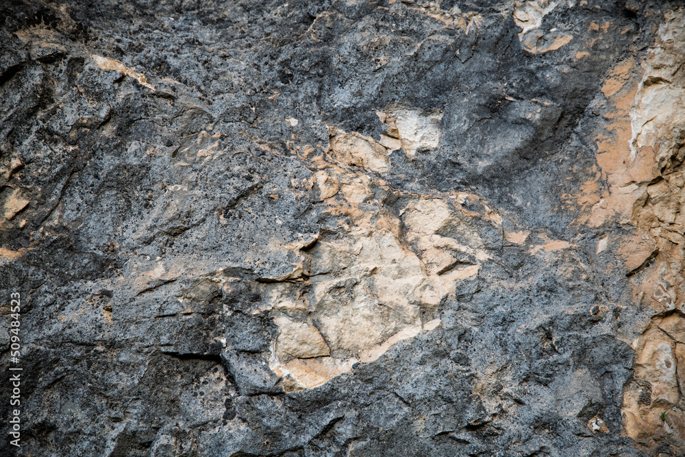 Texture of the rock  wall stone.