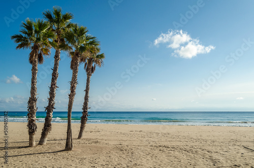 Mediterranean beach in Calpe, Spain © vli86