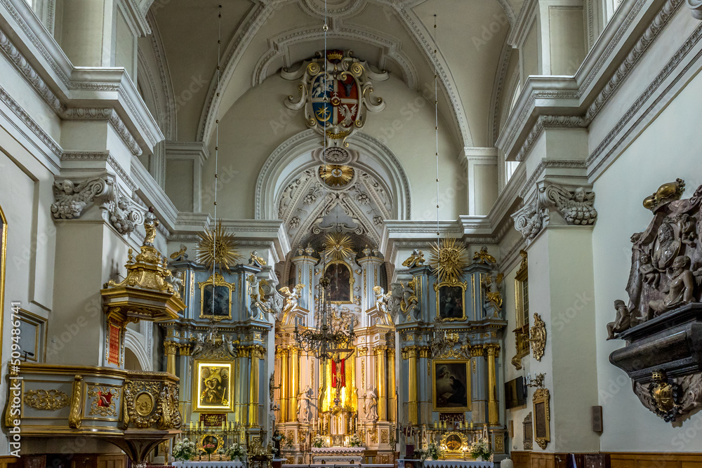 Roman Catholic Church of Holy Cross in the polish city of Rzeszow