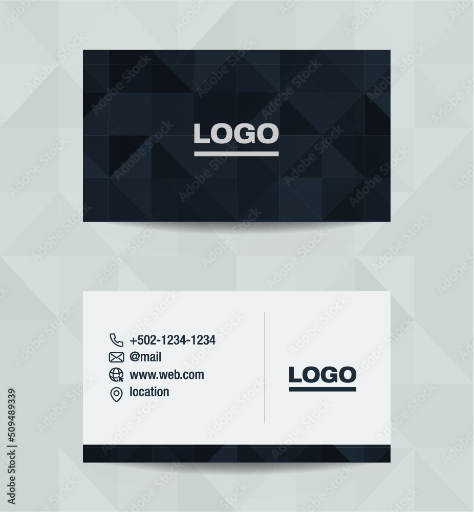set de tarjeta de presentación y de negocios
elegante tarjeta con fondo poligonal infografia