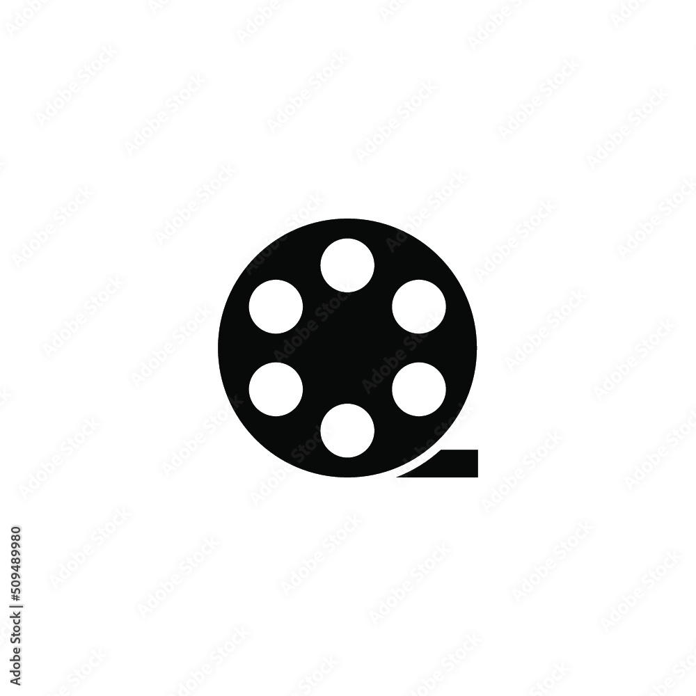 simple movie and video icon