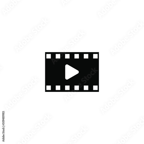 simple movie and video icon