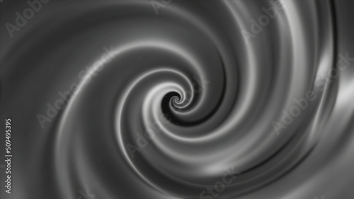 Abstract animation twisting silk texture. Abstract hypnotic cyclic spiral of silk or cream texture twisting to center