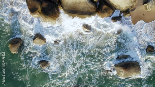 Drone footage of Balneário Camboriú, sunrise at Interpraias photo
