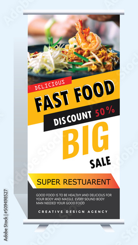 Roll up banner design