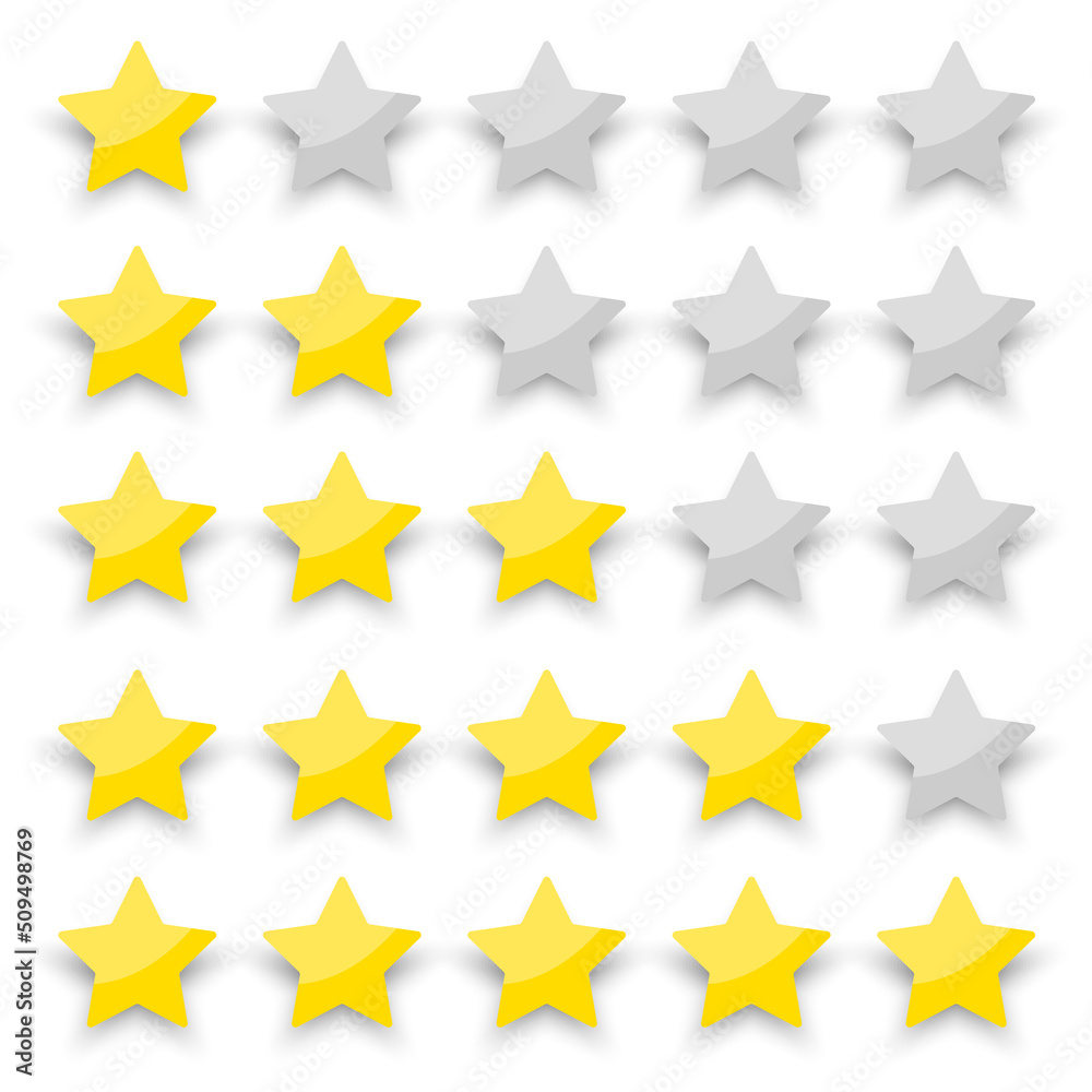 Star rating. Flat illustration with gold star rating. Vector illustration. Stock image Star rating. Flat illustration with gold star rating. Vector illustration. Stock image