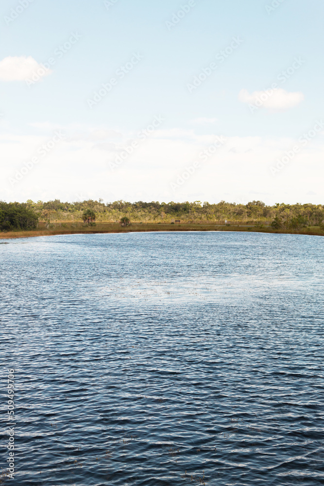 Air, land and water landscape in Everglades, Florida