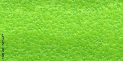 Seamless close up of lime  peel,zest or rind texture. Bright green citrus fruit skin tileable repeat background. Macro summer or health backdrop. High resolution 3D Rendering. .