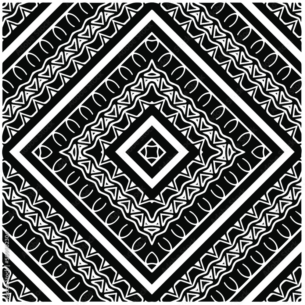 Abstract background with black and white mandala. Unique geometric vector swatch. Perfect for site backdrop, wrapping paper, wallpaper, textile and surface design. Abstract background with black and white mandala. Unique geometric vector swatch. Perfect for site backdrop, wrapping paper, wallpaper, textile and surface design.