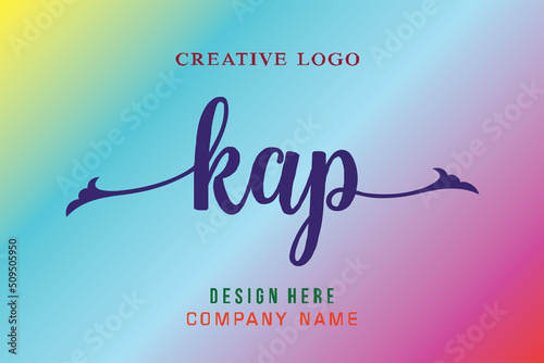 KAP lettering logo is simple, easy to understand and authoritative