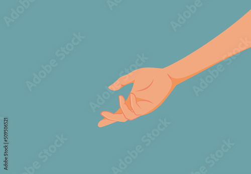 Hand Offering Help and Assistance Vector Cartoon Illustration
Supportive friend landing a helpful hand with generosity and empathy
