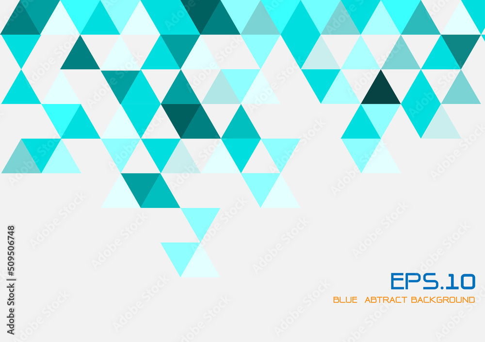 Blue polygon shape abstract background