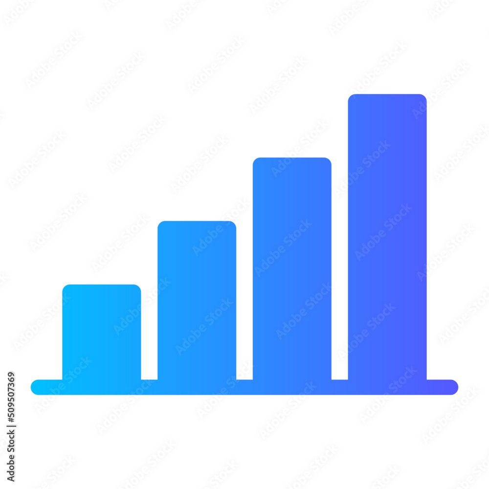 bar graph gradient icon bar graph gradient icon