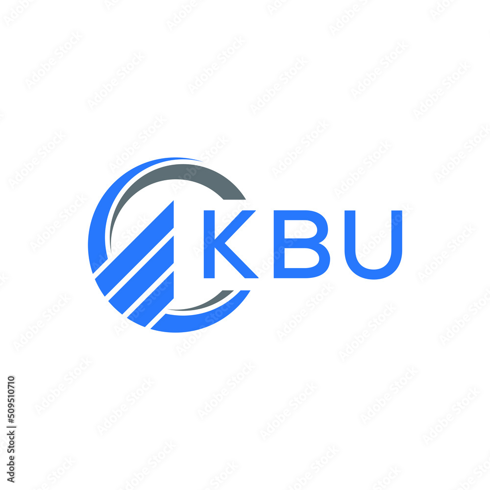 KBU Flat accounting logo design on white background. KBU creative initials Growth graph letter logo concept. KBU business finance logo design. KBU Flat accounting logo design on white background. KBU creative initials Growth graph letter logo concept. KBU business finance logo design.