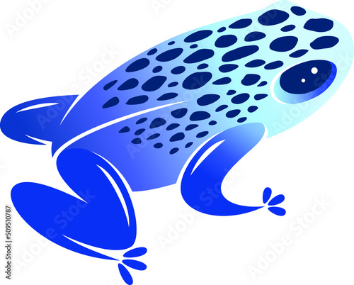 Illustration of Blue Poison Dart Frog