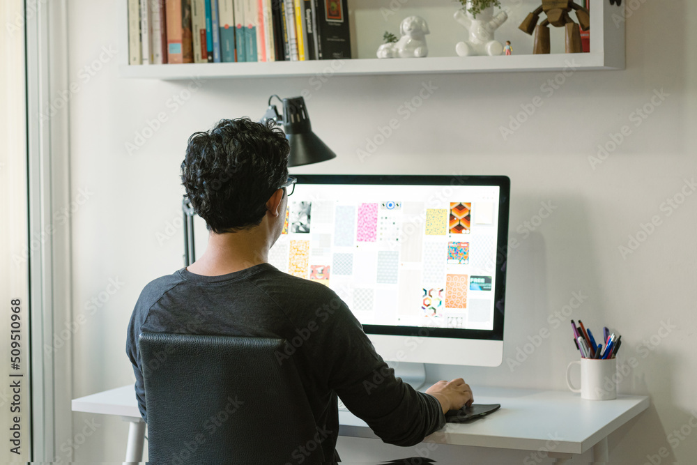 Graphic designer home office