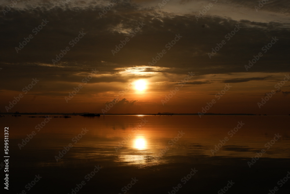 Among of thosand beaches in indonesia, the beach in north tanjung uban has perfect view to enjoy the golden hour