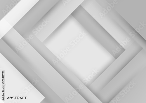 Grey rectragular shape vector background.