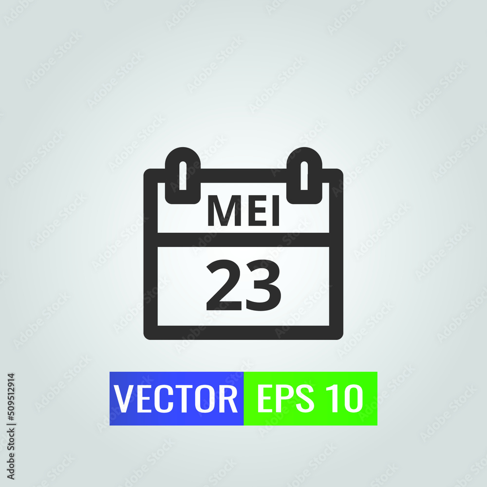 icon illustration of calendar On White Background - Single high quality outline black style for web design or mobile app icon illustration of calendar On White Background - Single high quality outline black style for web design or mobile app