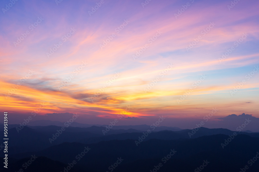 colorful dramatic sky with cloud at sunset.beautiful sky with clouds background colorful dramatic sky with cloud at sunset.beautiful sky with clouds background