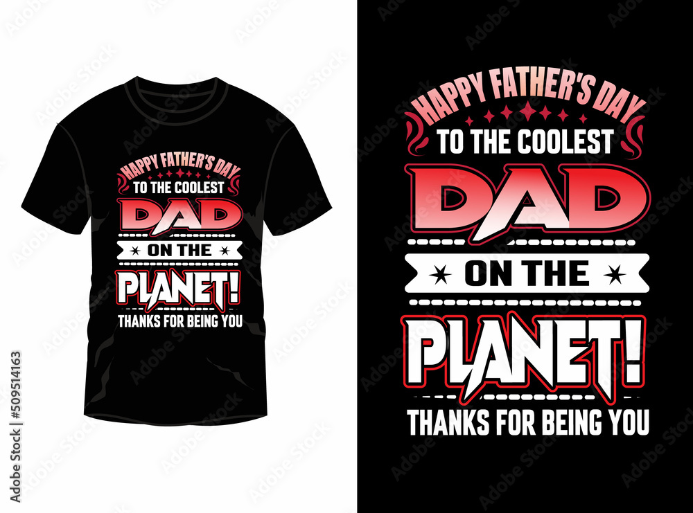 Happy father's day t shirt design Premium Vector file