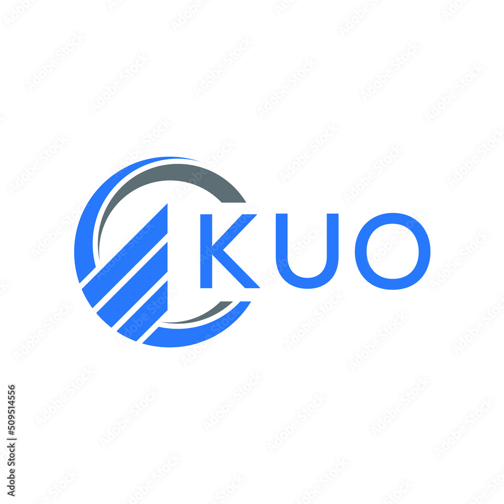 KUO Flat accounting logo design on white background. KUO creative initials Growth graph letter logo concept. KUO business finance logo design. KUO Flat accounting logo design on white background. KUO creative initials Growth graph letter logo concept. KUO business finance logo design.