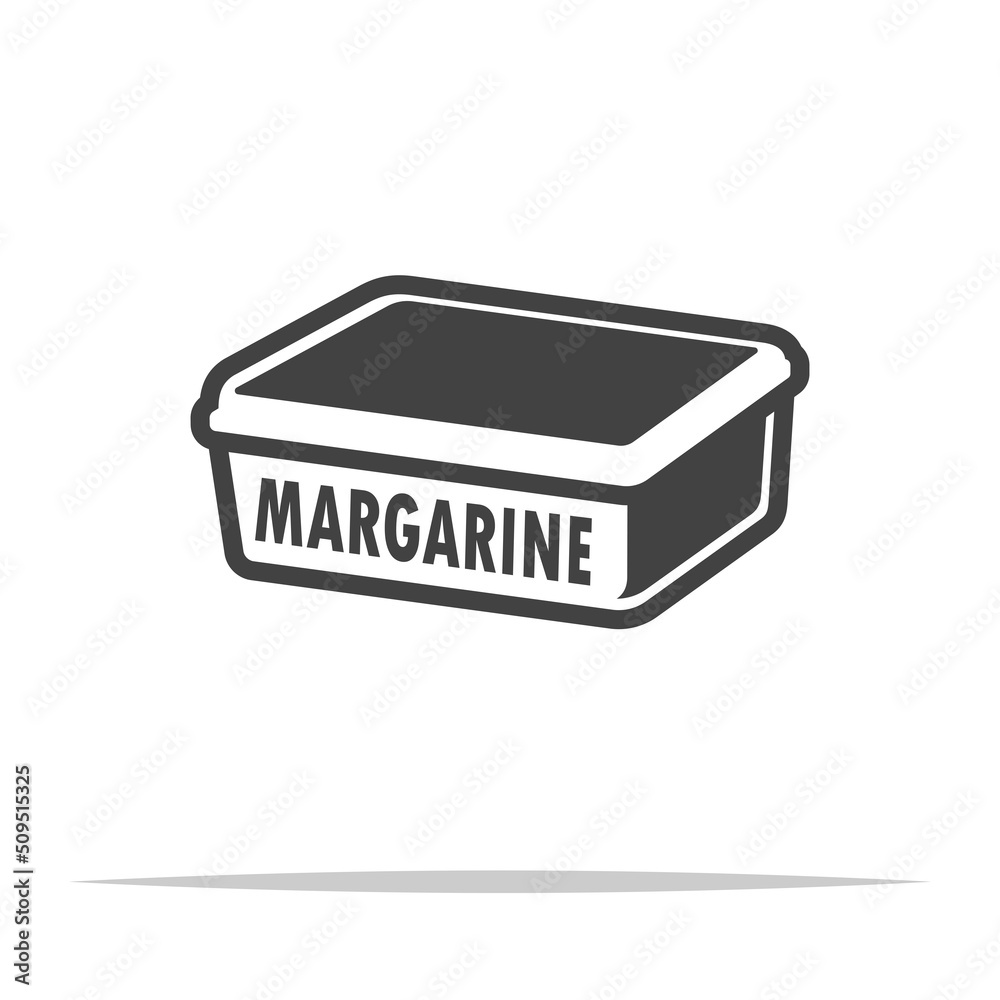 Margarine icon transparent vector isolated - obrazy, fototapety, plakaty 