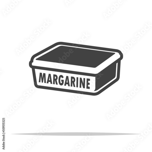 Tablou pe pânză Margarine icon transparent vector isolated