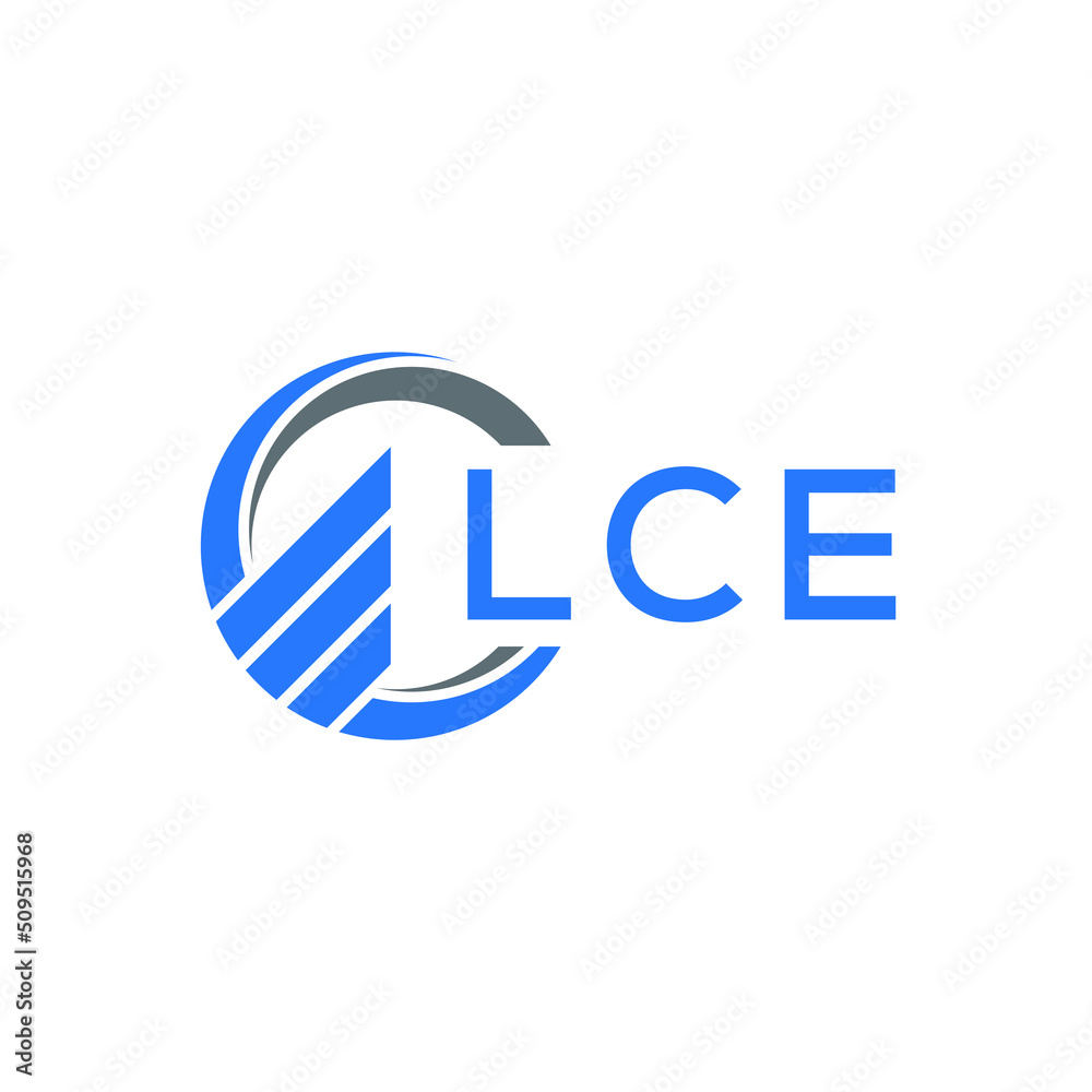 LCE Flat accounting logo design on white background. LCE creative initials Growth graph letter logo concept. LCE business finance logo design. LCE Flat accounting logo design on white background. LCE creative initials Growth graph letter logo concept. LCE business finance logo design.