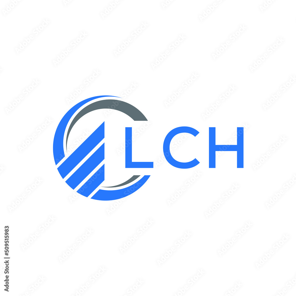 LCH Flat accounting logo design on white background. LCH creative initials Growth graph letter logo concept. LCH business finance logo design. LCH Flat accounting logo design on white background. LCH creative initials Growth graph letter logo concept. LCH business finance logo design.