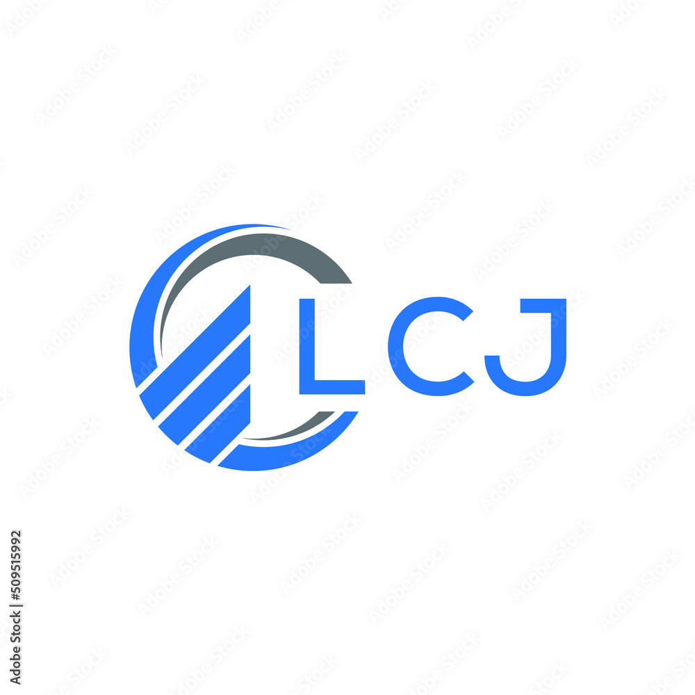 LCJ Flat accounting logo design on white background. LCJ creative initials Growth graph letter logo concept. LCJ business finance logo design. LCJ Flat accounting logo design on white background. LCJ creative initials Growth graph letter logo concept. LCJ business finance logo design.