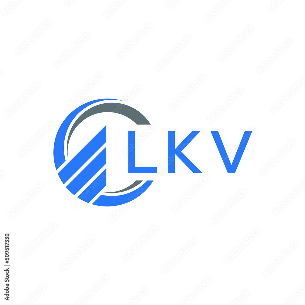 LKV Flat accounting logo design on white background. LKV creative initials Growth graph letter logo concept. LKV business finance logo design. LKV Flat accounting logo design on white background. LKV creative initials Growth graph letter logo concept. LKV business finance logo design.