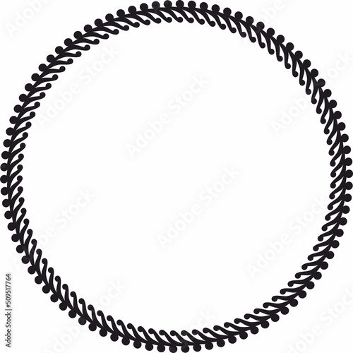 Round frame. Circle Ornamental decorative frame
