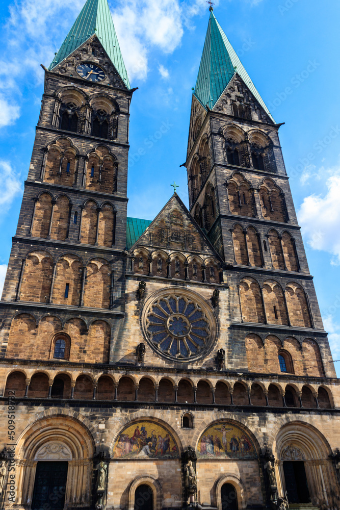 Fototapeta premium Bremen cathedral of Saint Peter in Germany