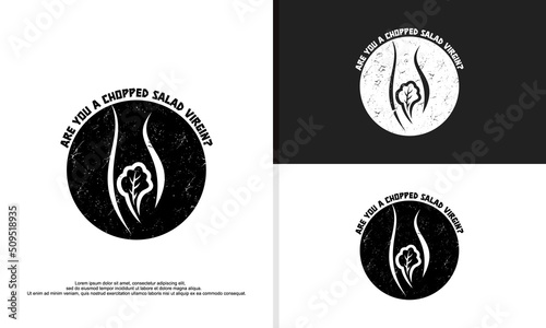 logo illustration vector graphic of virgin salad