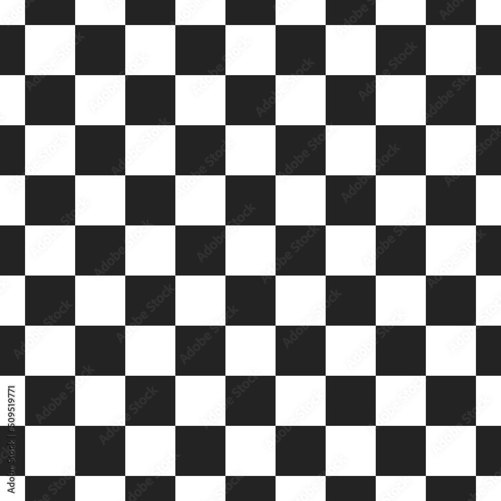 Fototapeta premium Seamless simple chess pattern for interior and decor. Vector checkerboard ornament for print and different surfaces.