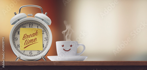 It's coffee break time at home