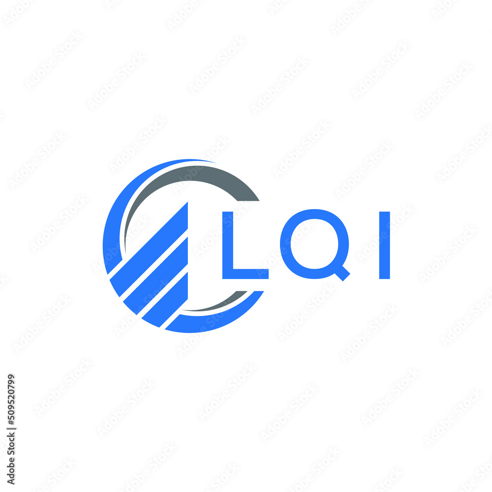 LQI Flat accounting logo design on white background. LQI creative initials Growth graph letter logo concept. LQI business finance logo design. LQI Flat accounting logo design on white background. LQI creative initials Growth graph letter logo concept. LQI business finance logo design.
