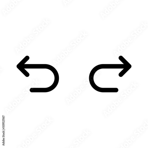 Undo and redo arrow icon