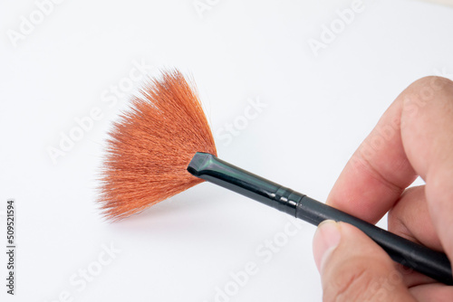makeup brush isolated on white background