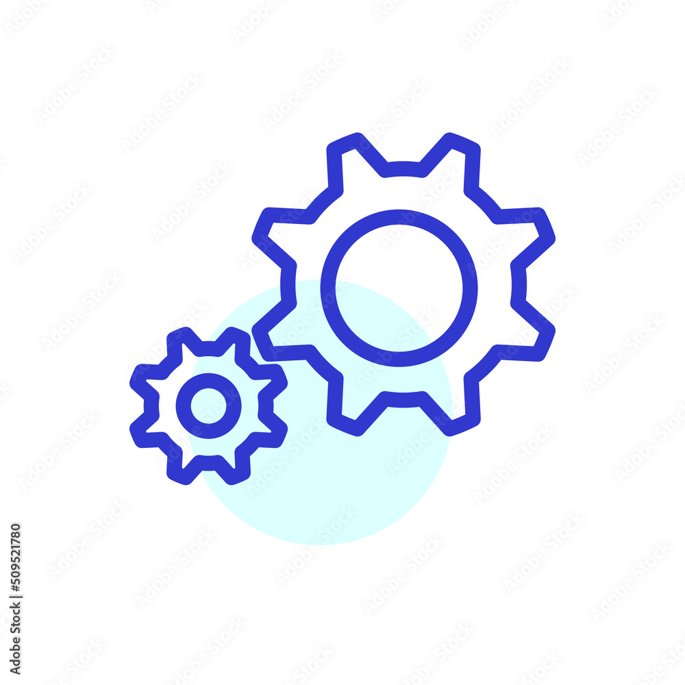 gear vector for website symbol icon presentation