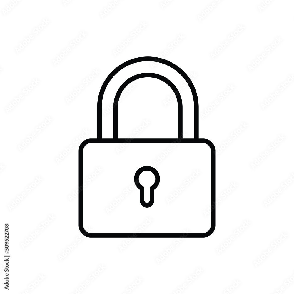 Lock vector for website symbol icon presentation Lock vector for website symbol icon presentation