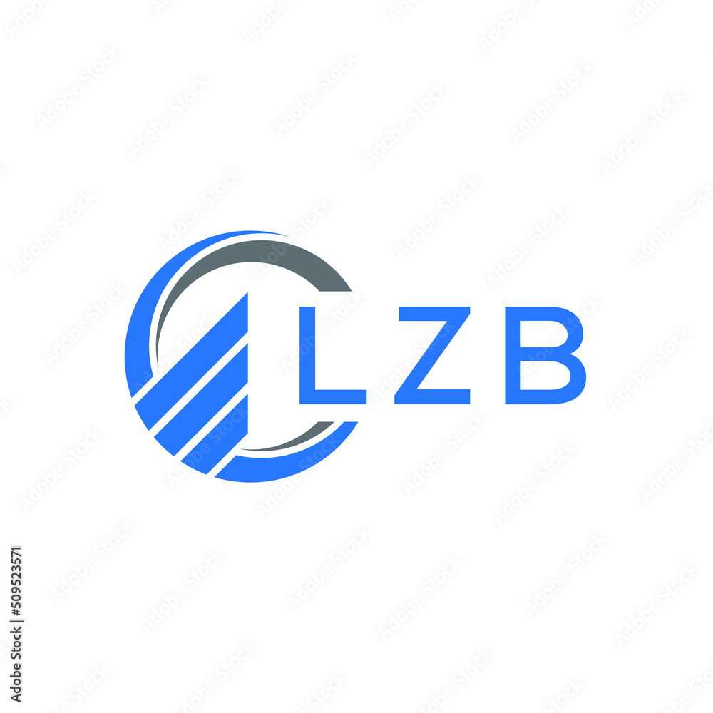 LZB Flat accounting logo design on white background. LZB creative initials Growth graph letter logo concept. LZB business finance logo design. LZB Flat accounting logo design on white background. LZB creative initials Growth graph letter logo concept. LZB business finance logo design.