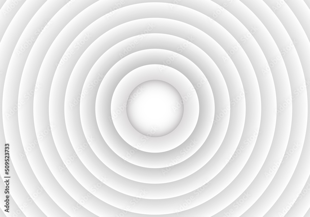 Obraz premium 22060801 Abstract circle papercut layer white background