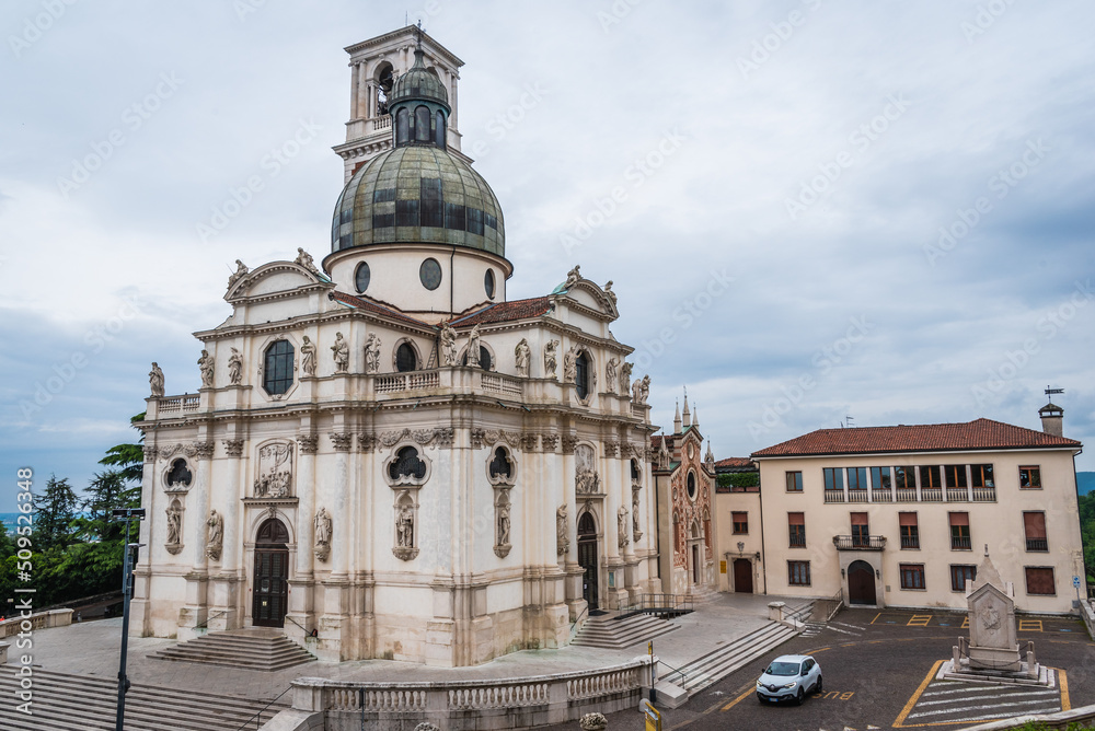View of the Church of St. Mary of Mount Berico in Vicenza, Veneto, Italy, Europe, World Heritage Site